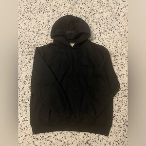 Essentials fog black hoodie